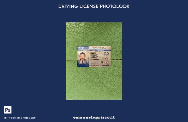 modello anteriore photolook per patente di guida statale del Messico Baja Califo